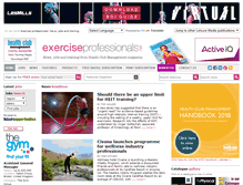 Tablet Screenshot of exerciseprofessionals.net